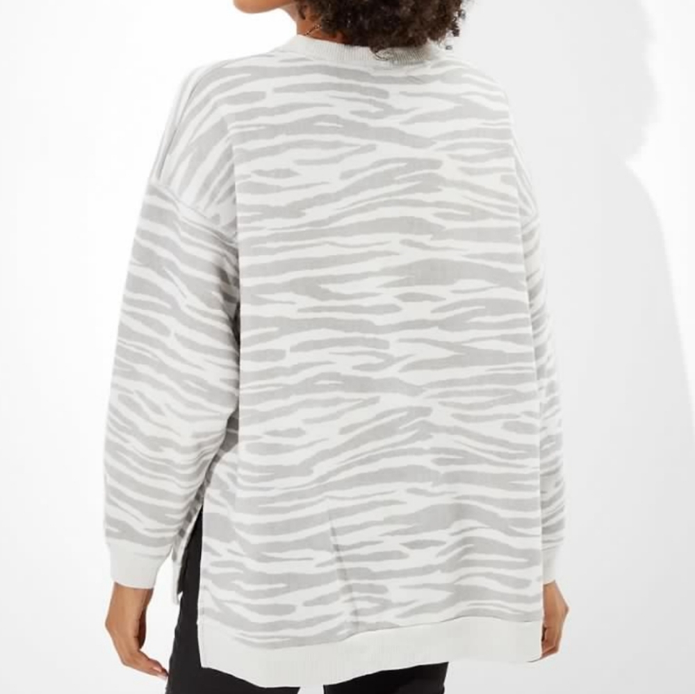 AE Oversized Zebra Print Sweatshirt XL